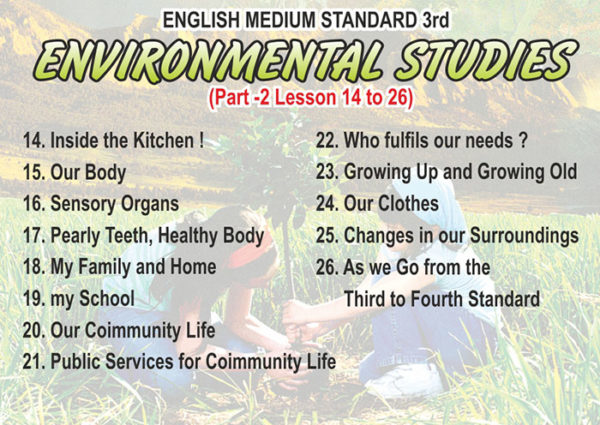 Third Standard Environmental Studies Part B Lesson 14 To 26 English Medium